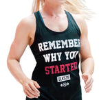 Remember Why You Started Racerback Tank Top