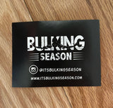 Bulking Season Barbell Logo Racerback Crop Tank Top
